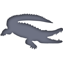 Piktogramm des Sammelnamens Krokodile